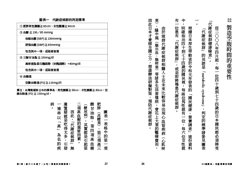 65歲開始，空腹是最好的藥
